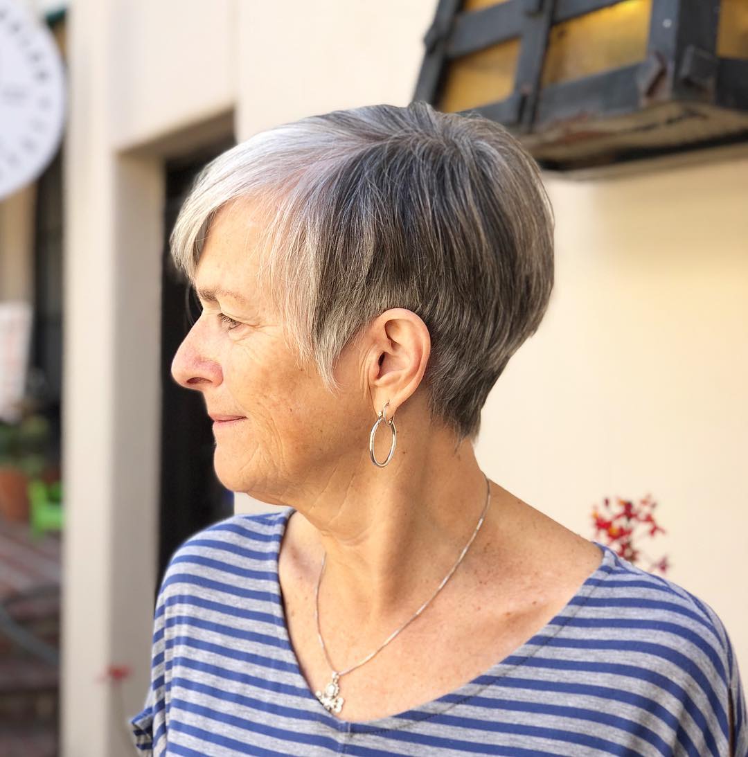 Wispy Bangs Grey Blonde Pixie Wispy Bangs Grey Blonde Pixie — Classy Long Pixie