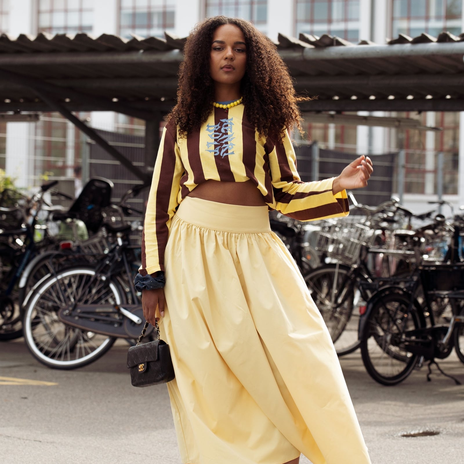 Yellow A-Line Maxi Skirt Casual Outfit Yellow A-Line Maxi Skirt Casual Outfit — Classy Long Skirt Outfits
