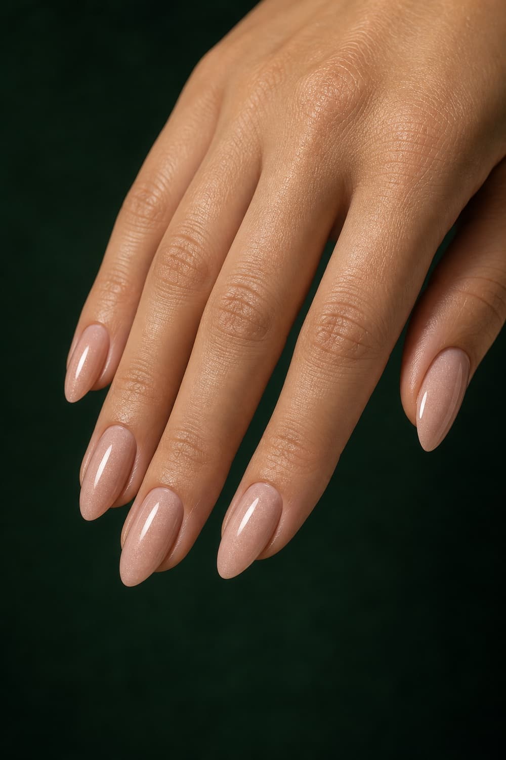 Short Almond Sheer Nude Subtle Shimmer Nails Short Almond Sheer Nude Subtle Shimmer Nails — Classy Looks Nail