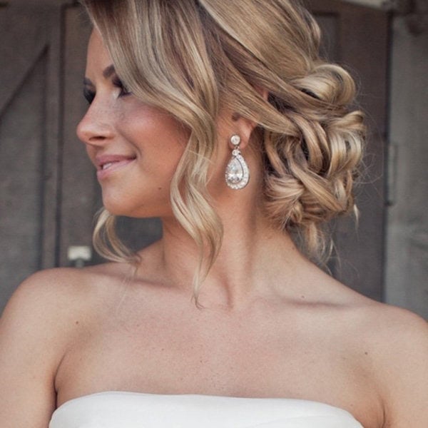 Blonde Balayage Loose Updo With Tendrils Blonde Balayage Loose Updo With Tendrils — Classy Loose Updo