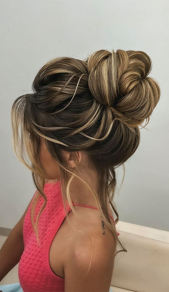 Dark Blonde Voluminous Braided Bun Updo Dark Blonde Voluminous Braided Bun Updo — Classy Loose Updo