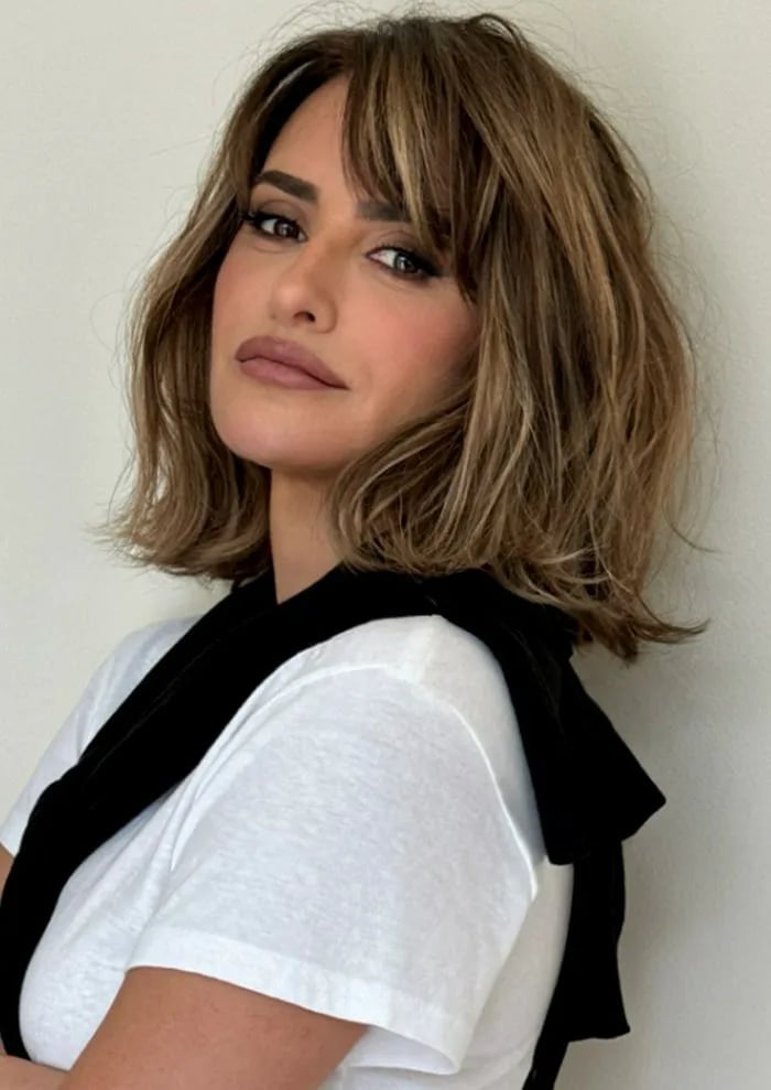 Chin Length Bob With Wispy Bangs and Ash Blonde With Highlights — Classy Low Maintenance Haircuts