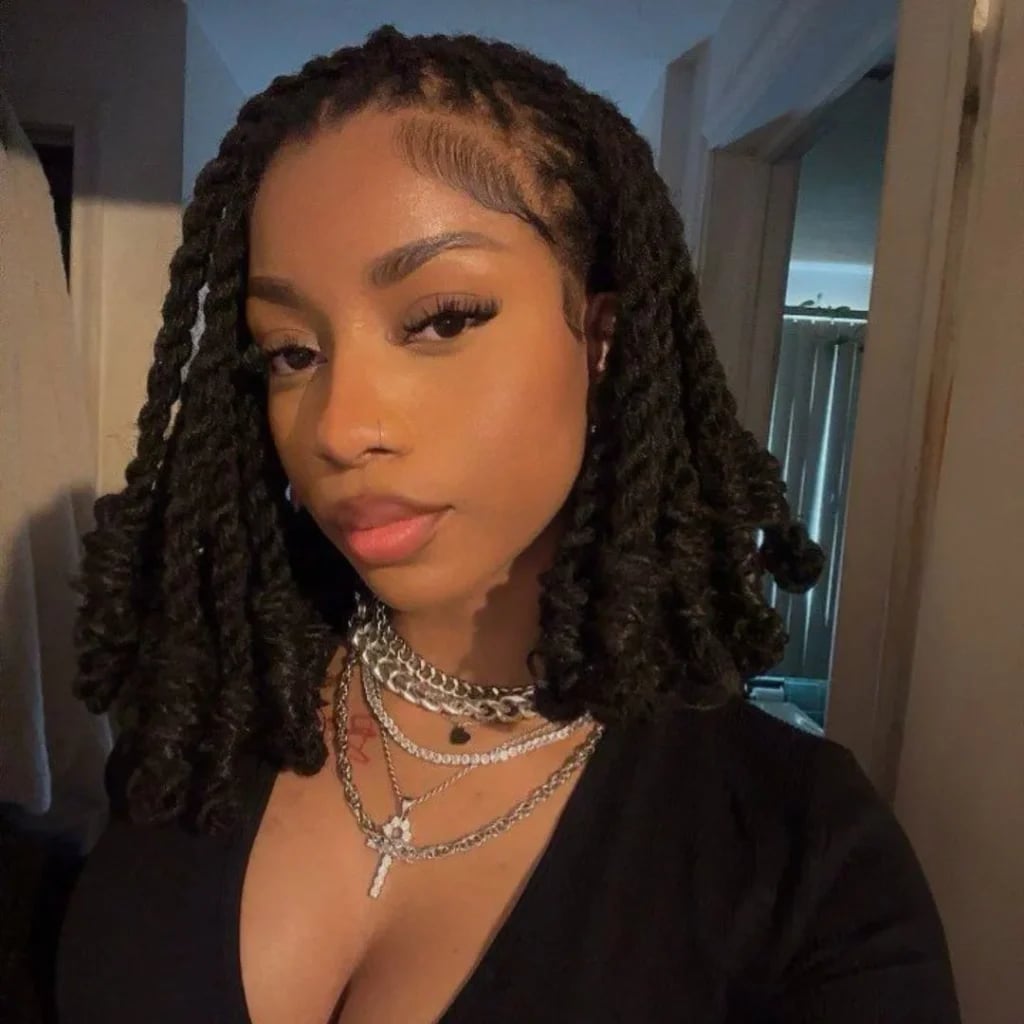 Collarbone Length Defined Wavy Twists Collarbone Length Defined Wavy Twists — Classy Marley Twists Hairstyles