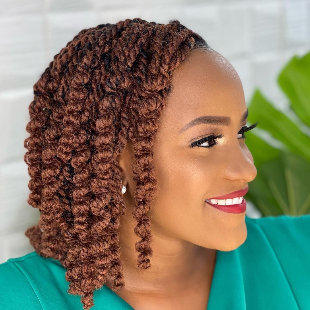 Chin Length Bob With Curly Ends Chin Length Bob With Curly Ends — Classy Marley Twists Hairstyles