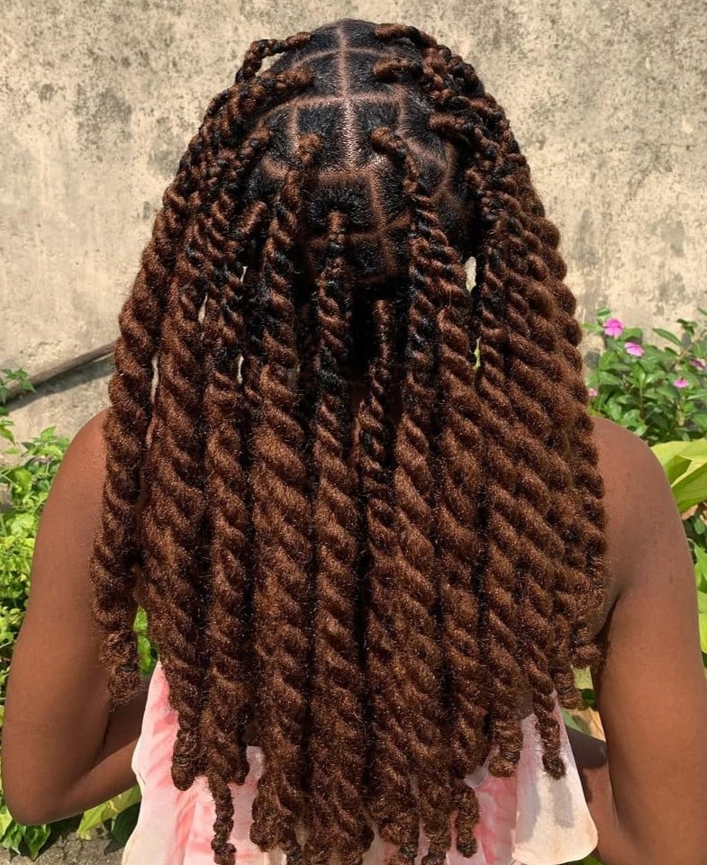 Medium Brown Twists With Volume Medium Brown Twists With Volume — Classy Marley Twists Hairstyles