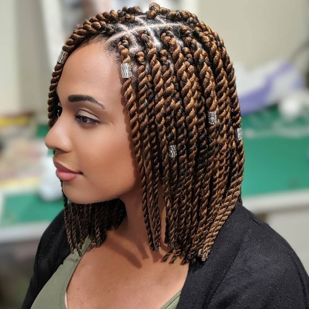 Brown Bob With Blonde Highlights Brown Bob With Blonde Highlights — Classy Marley Twists Hairstyles
