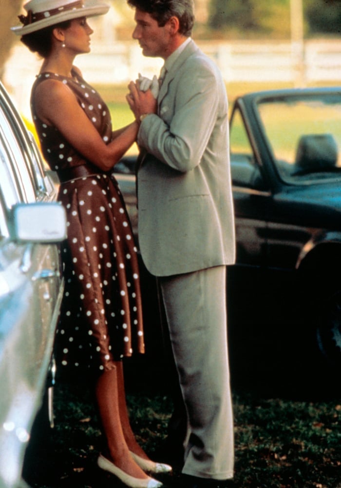 Brown Polka Dot Fit and Flare Dress — Classy Movies Dresses