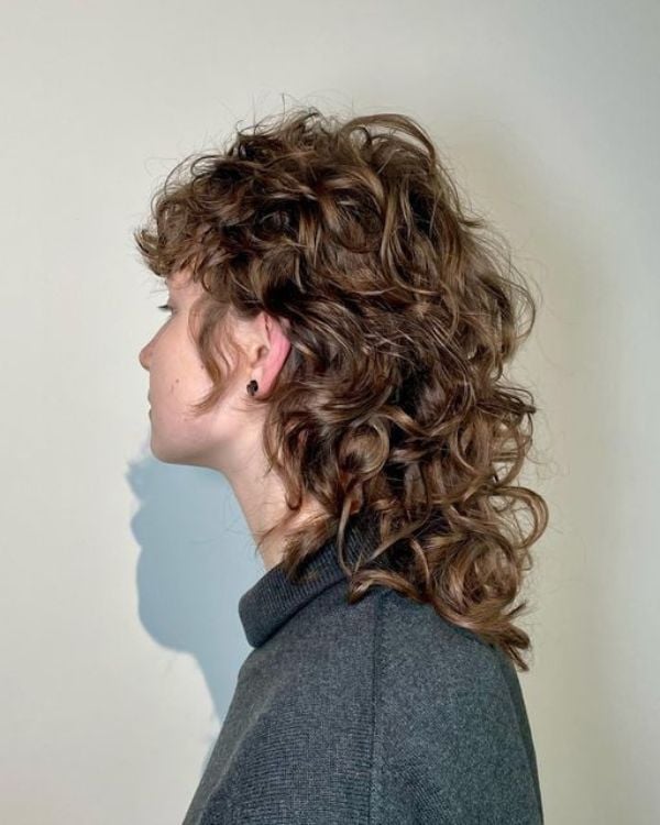 Dark Blonde Mullet With Soft Curtain Bangs Dark Blonde Mullet With Soft Curtain Bangs — Classy Mullet Hair