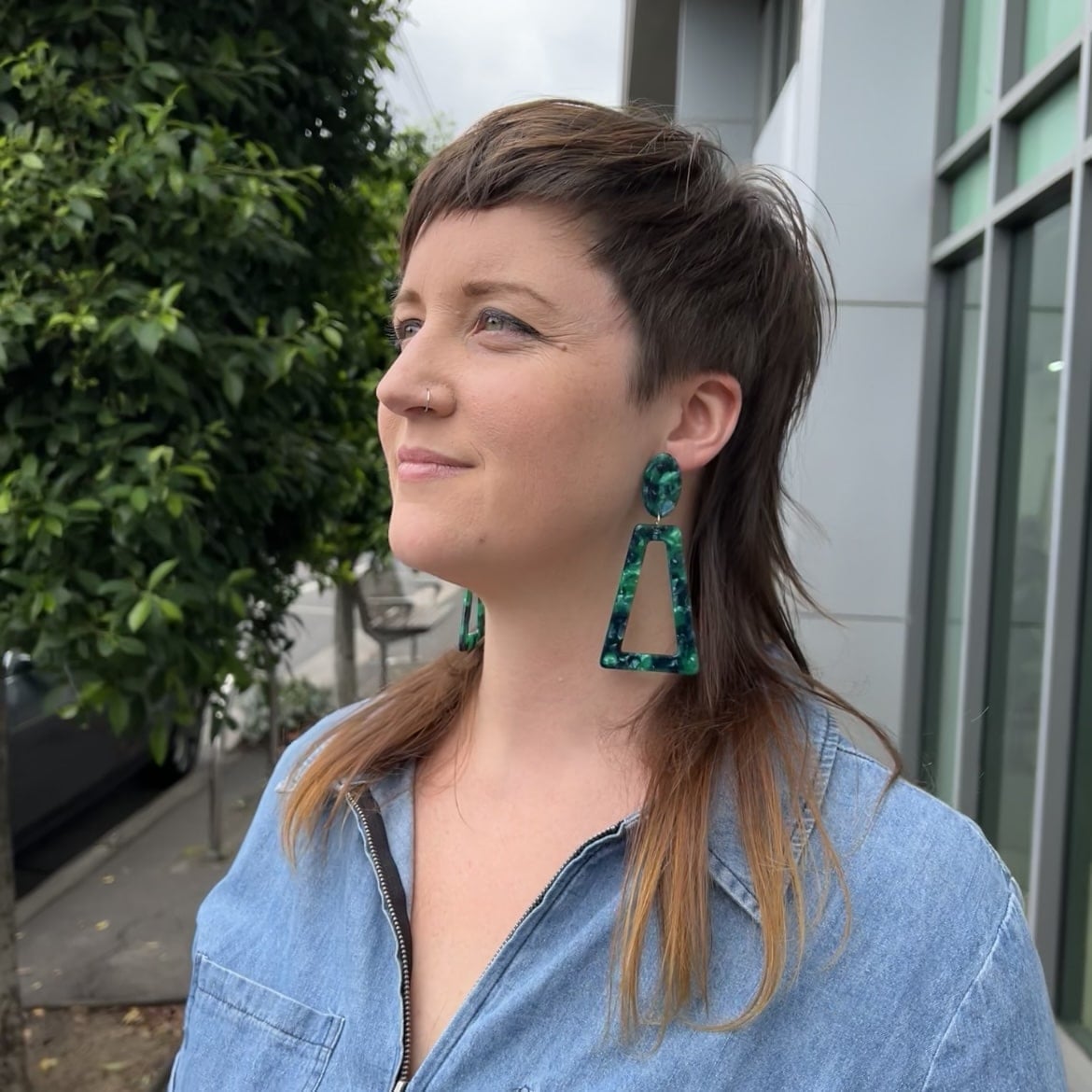 Dark Brown Mullet With Copper Undertones and Undercut Dark Brown Mullet With Copper Undertones and Undercut — Classy Mullet Hair