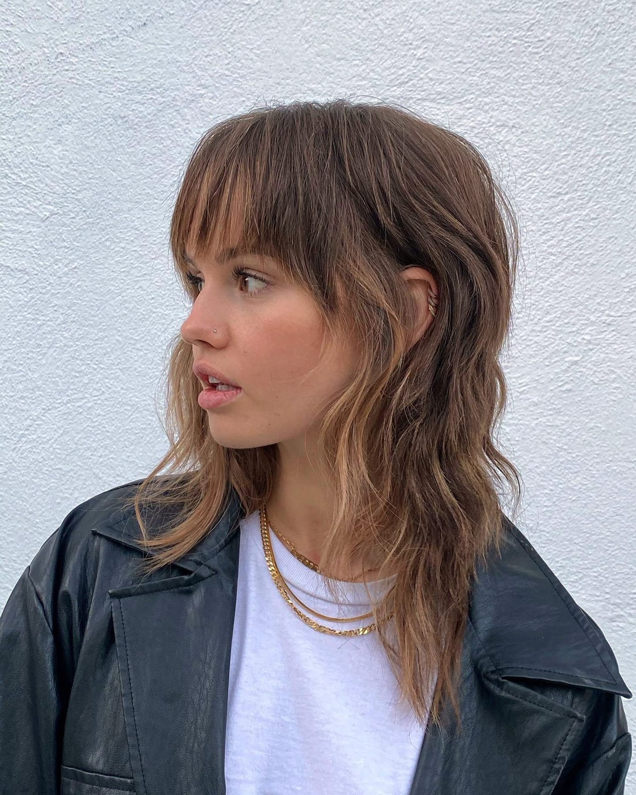 Brown Mullet With Face-Framing Layers Brown Mullet With Face-Framing Layers — Classy Mullet Hair
