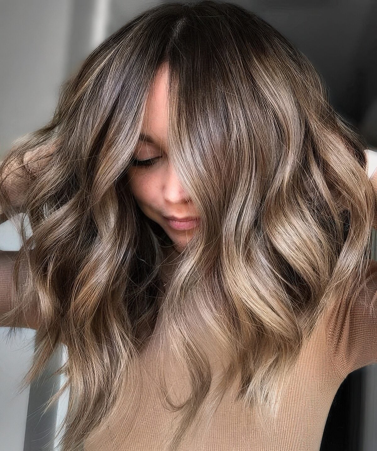 Collarbone Length With Face-Framing Layers — Classy Mushroom Brown Hair