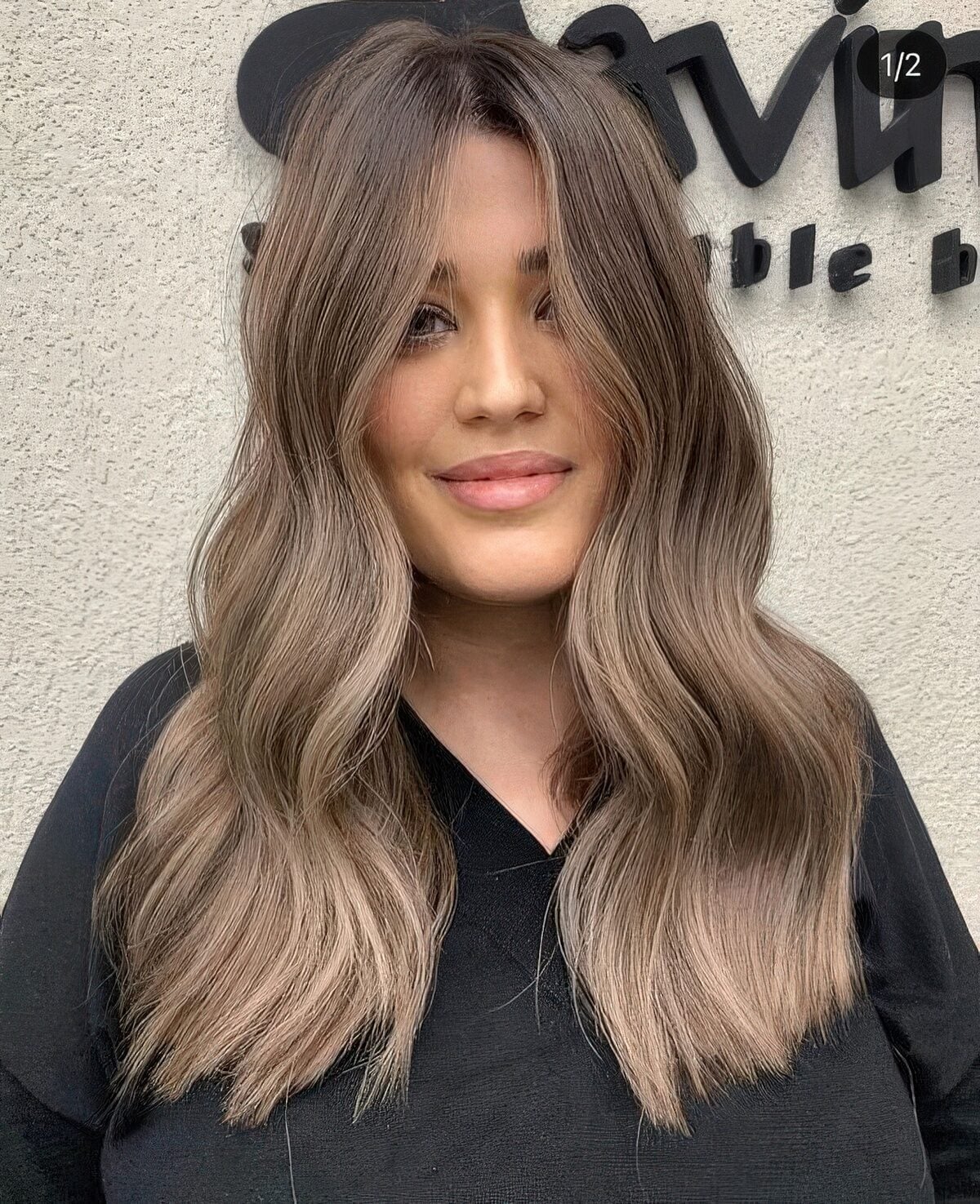 Collarbone Layers With Ashy Mushroom Tone — Classy Mushroom Brown Hair