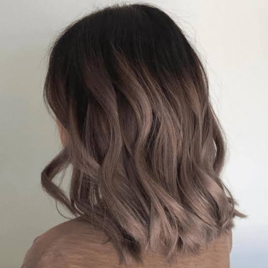 Chin Length Bob With Ash Tones — Classy Mushroom Brown Hair