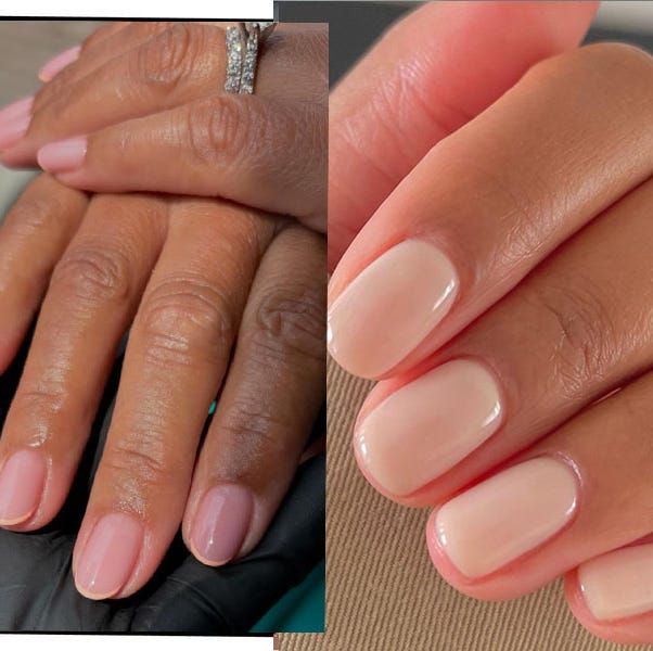 Short Oval Sheer Milky Pink Nude Nails With Showcasing The Subtle — Classy Nail Shapes