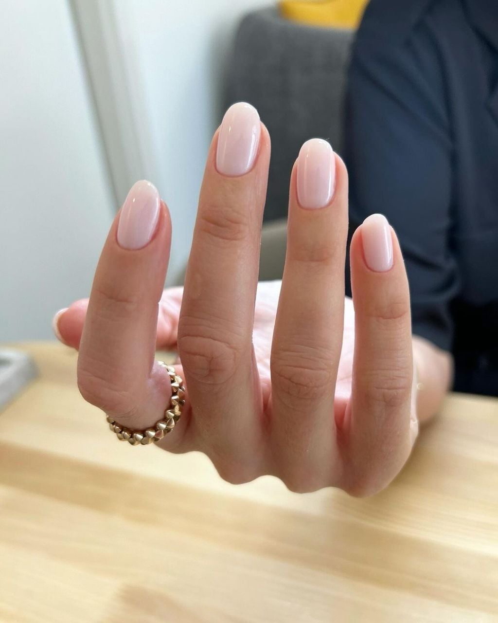 Soft Square Milky Pink Nails — Classy Nail Shapes