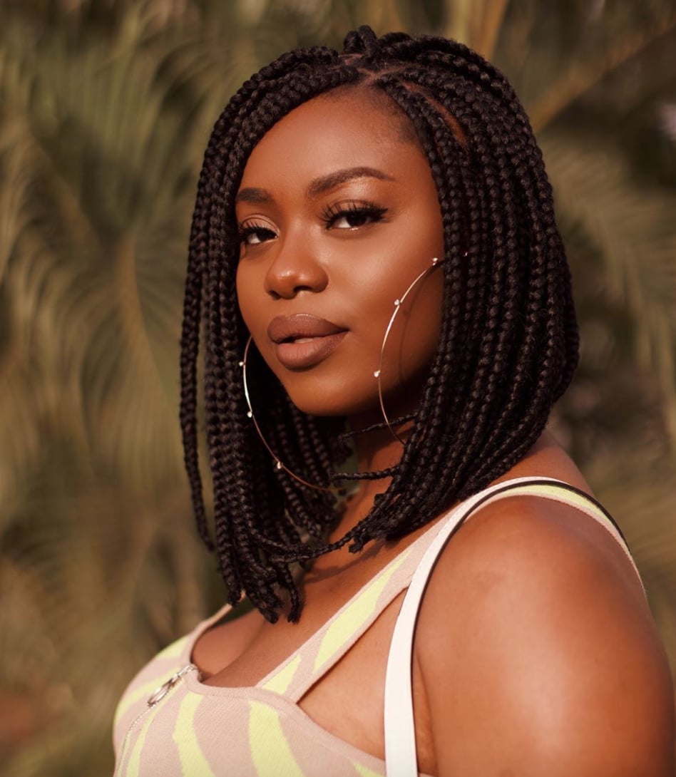 Polished Black Box Braid Bob No Bangs Polished Black Box Braid Bob No Bangs — Classy Natural Braids
