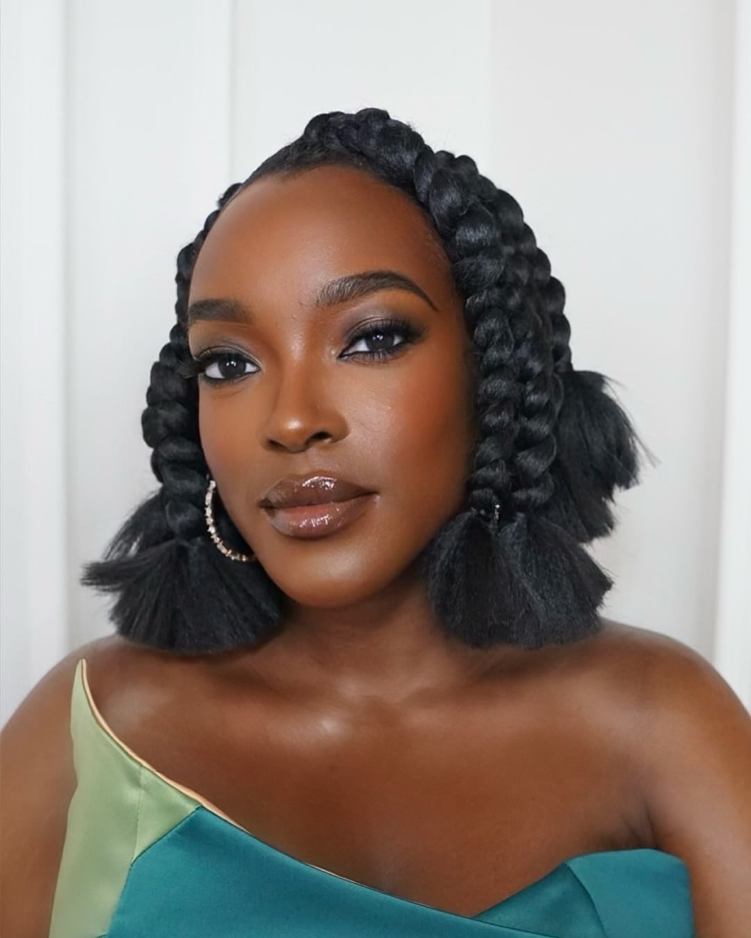 Bold Chunky Braids With Braided Fringe Bold Chunky Braids With Braided Fringe — Classy Natural Braids