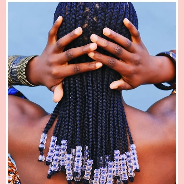 Mid-Back Box Braids With Beaded Ends — Classy Natural Hair Braids