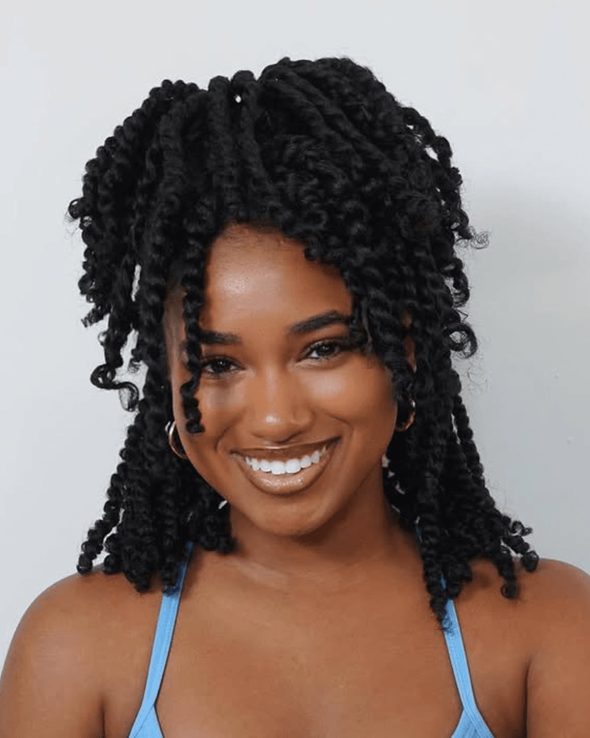 Defined Collarbone Two-Strand Twists, Black Defined Collarbone Two-Strand Twists, Black — Classy Natural Twists