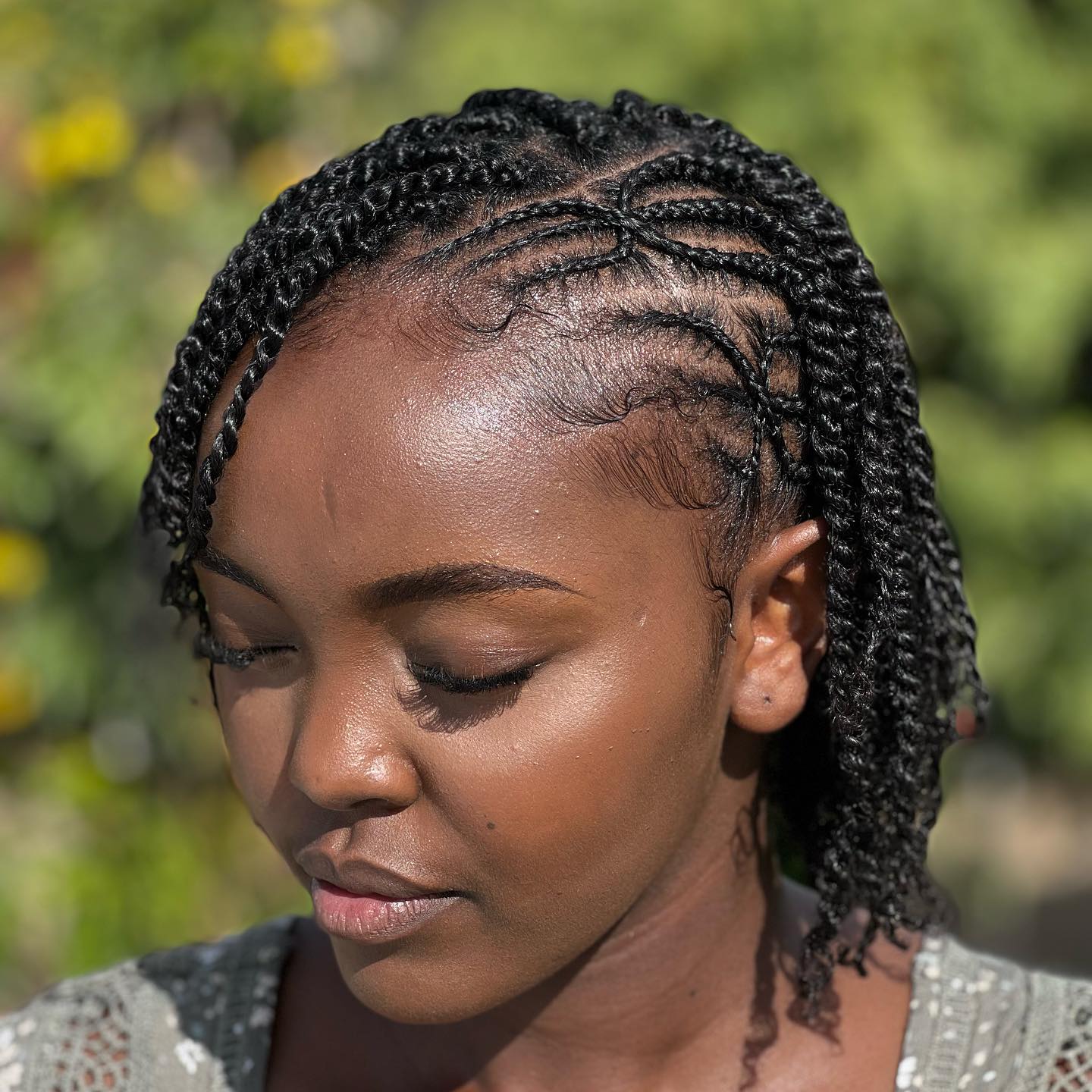 Sculpted Chin Length Crown Twists Sculpted Chin Length Crown Twists — Classy Natural Twists