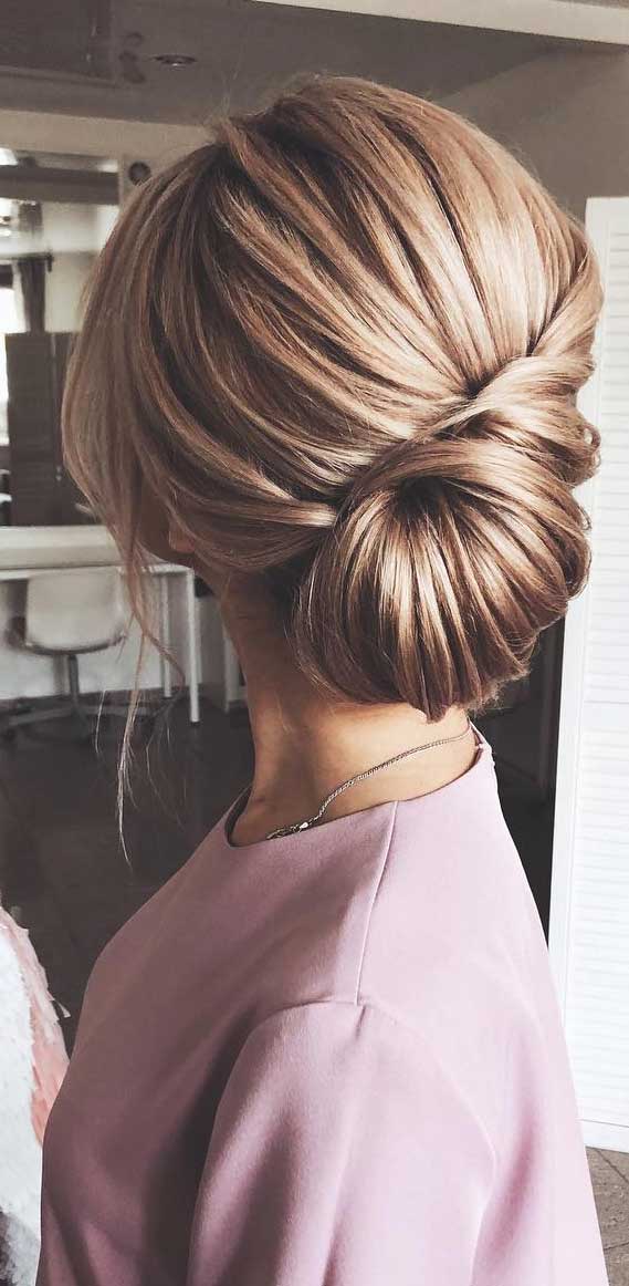 Textured Light Brown Low Bun Textured Light Brown Low Bun — Classy New Hairstyles