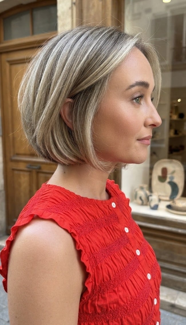 Stacked Bob Light Blonde Stacked Bob Light Blonde — Classy Old Money Haircuts