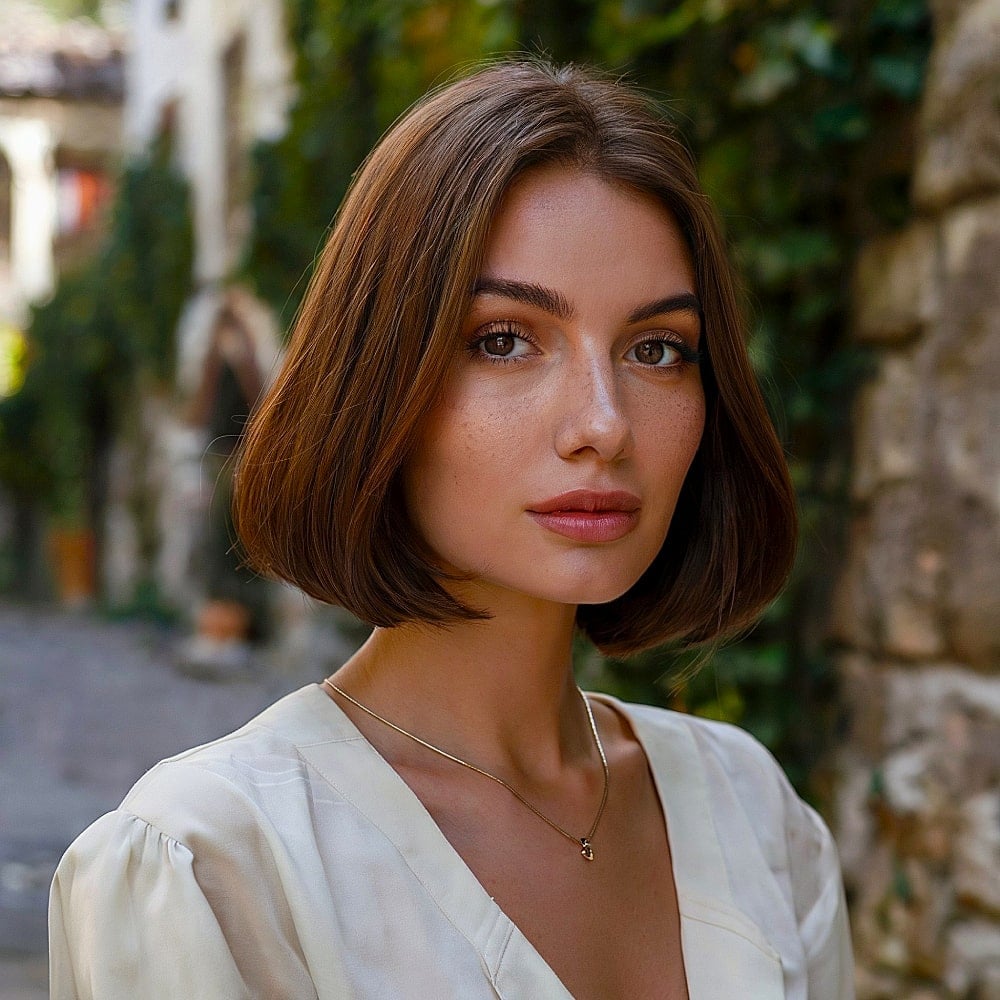 Sleek Chin Length Bob Sleek Chin Length Bob — Classy Old Money Haircuts