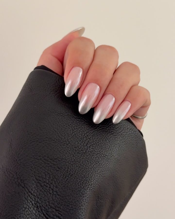 Sheer Nude to White French Ombré Almond With Clean Cuticle Work Sheer Nude to White French Ombré Almond With Clean Cuticle Work — Classy Ombré Nails