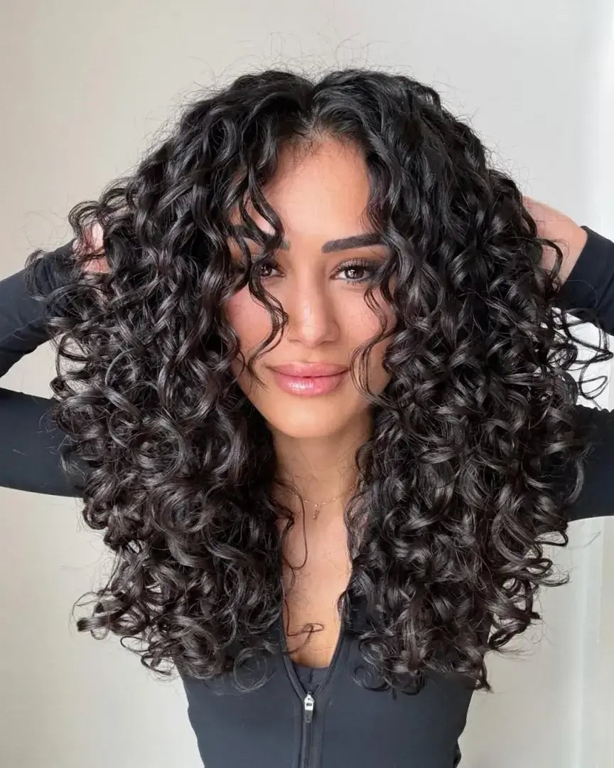 Mid-Back Natural Curls With Long Layers Mid-Back Natural Curls With Long Layers — Classy Oval Face Haircuts