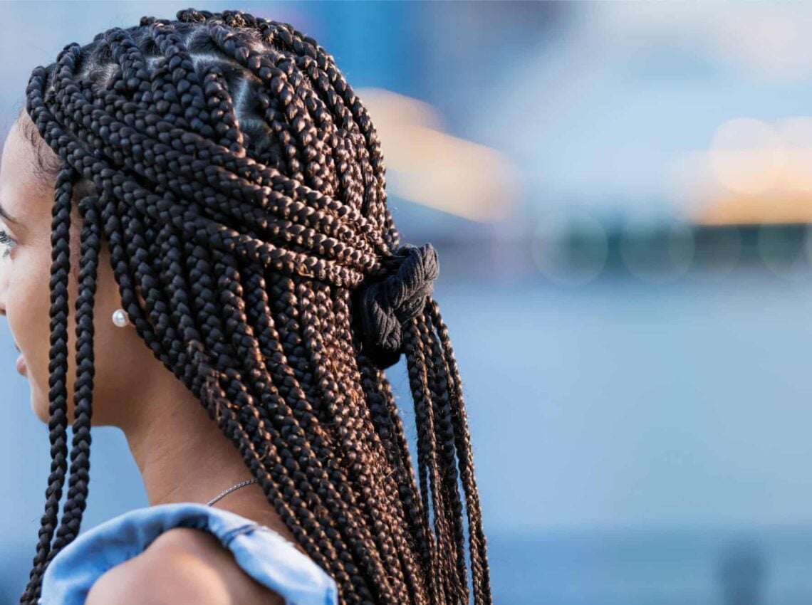 Uniform Dark Brown Box Braids Side View Uniform Dark Brown Box Braids Side View — Classy Parts Braids
