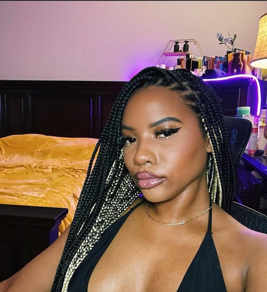 Black Box Braids With Blonde Tips Black Box Braids With Blonde Tips — Classy Peekaboo Braids