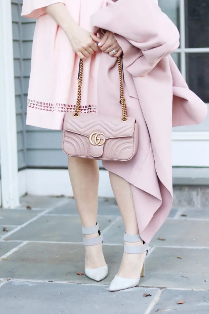 Monochromatic Pink Asymmetrical Coat and Dress — Classy Pink Outfits