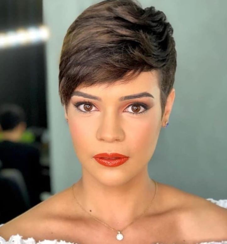 Classic Dark Brown Pixie With Piecey Fringe Classic Dark Brown Pixie With Piecey Fringe — Classy Pixie Haircuts