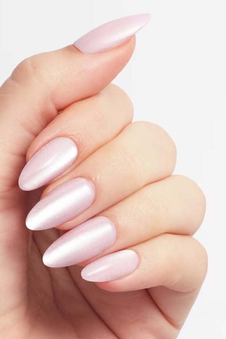 Sheer Nude French with Gold Dot Nails — Classy Plain Nails