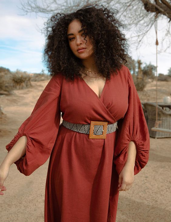 Burnt Orange Satin One-Shoulder Midi Dress Burnt Orange Satin One-Shoulder Midi Dress — Classy Plus Size Dresses