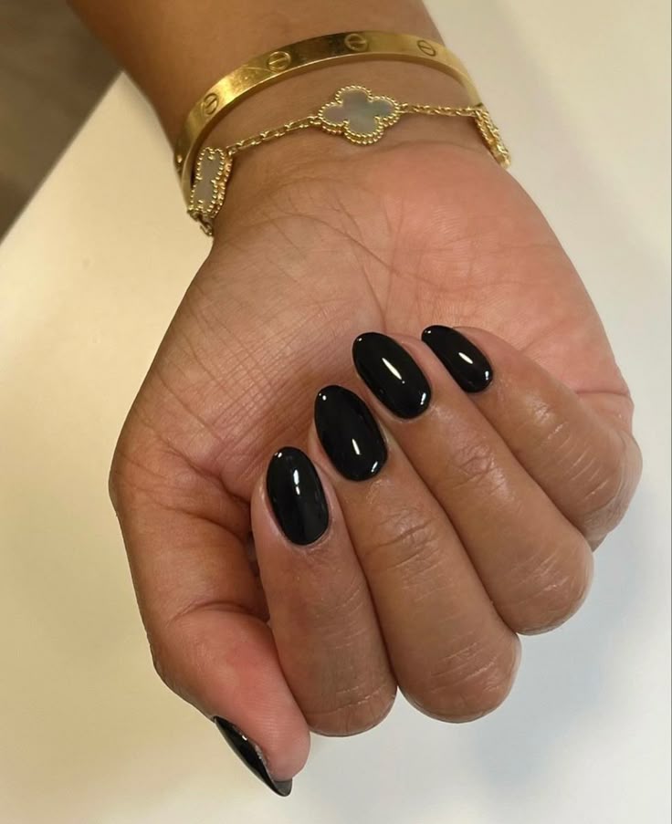 Muted Brown Taupe Glossy Oval Nails Muted Brown Taupe Glossy Oval Nails — Classy Professional Nails