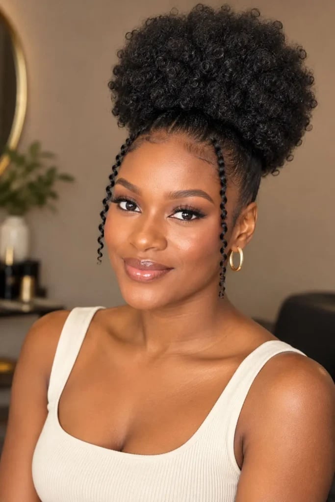 20 Updo Hairstyles for Natural Black Hair for Black Women