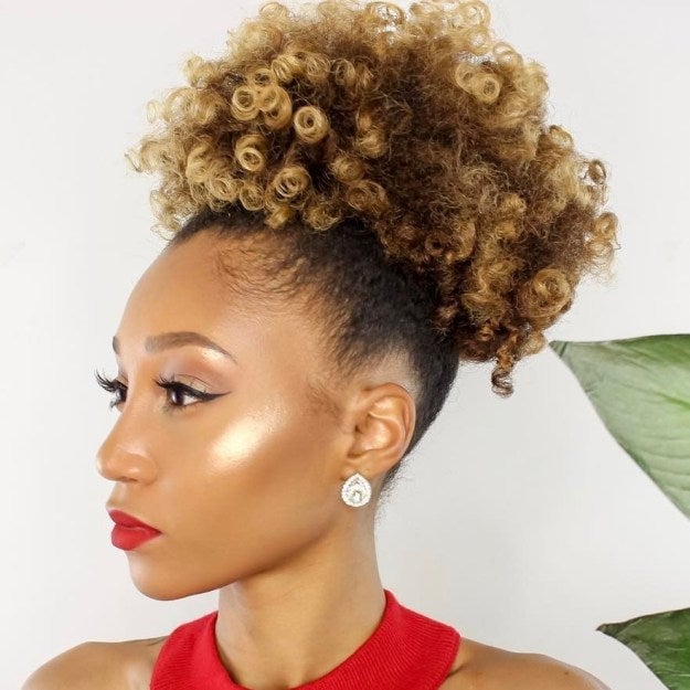 High Curly Puff Balayage High Curly Puff Balayage — Classy Puff Hairstyles