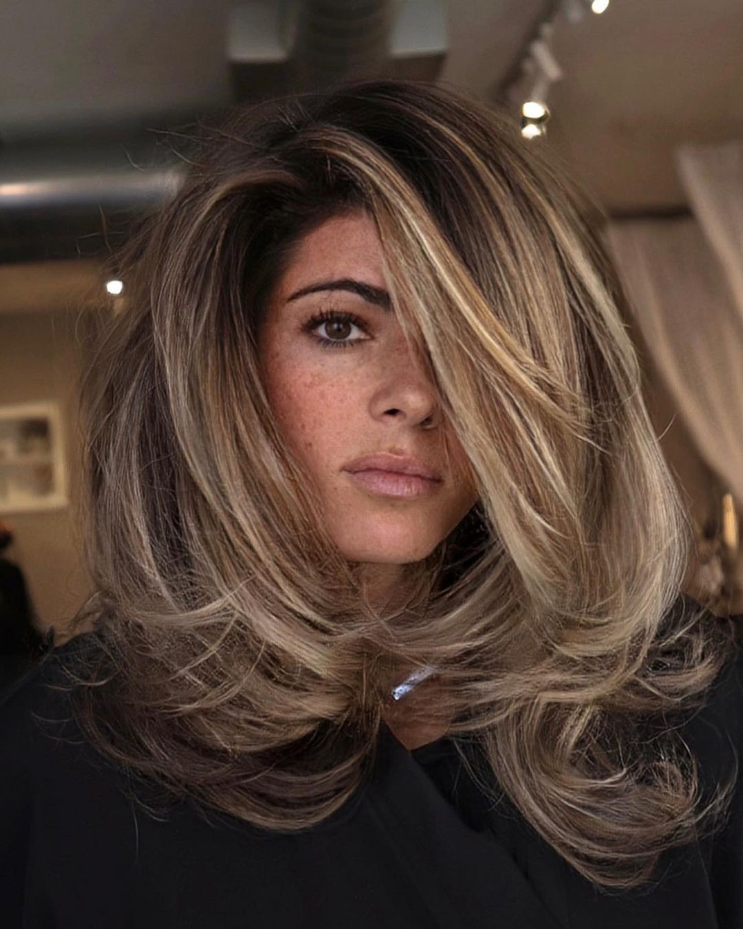 Voluminous Dark Blonde With Balayage Layers Voluminous Dark Blonde With Balayage Layers — Classy Rachel Haircuts