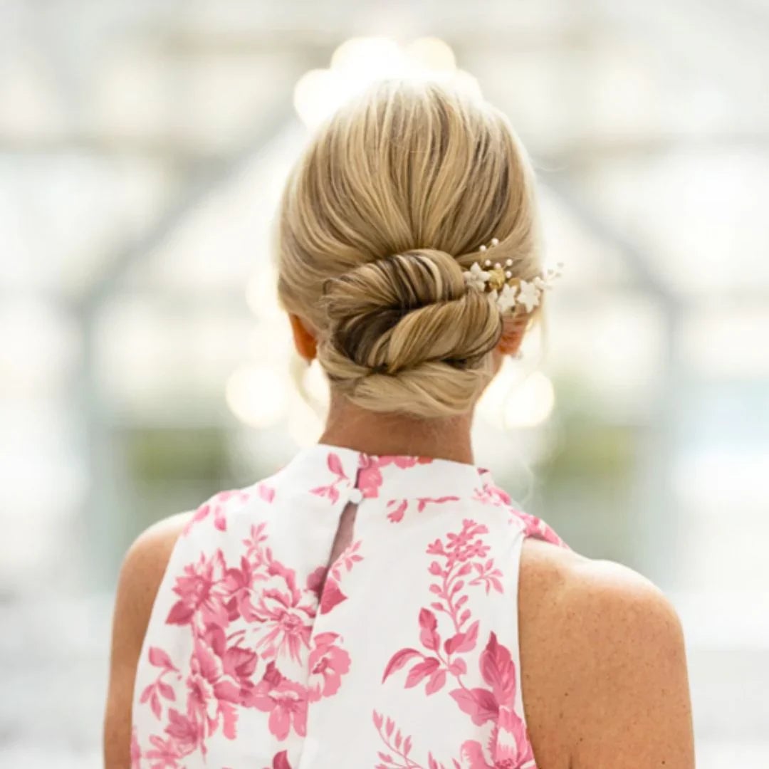 Intricate Blonde Twisted Updo — Classy Rainy Days Hairstyles