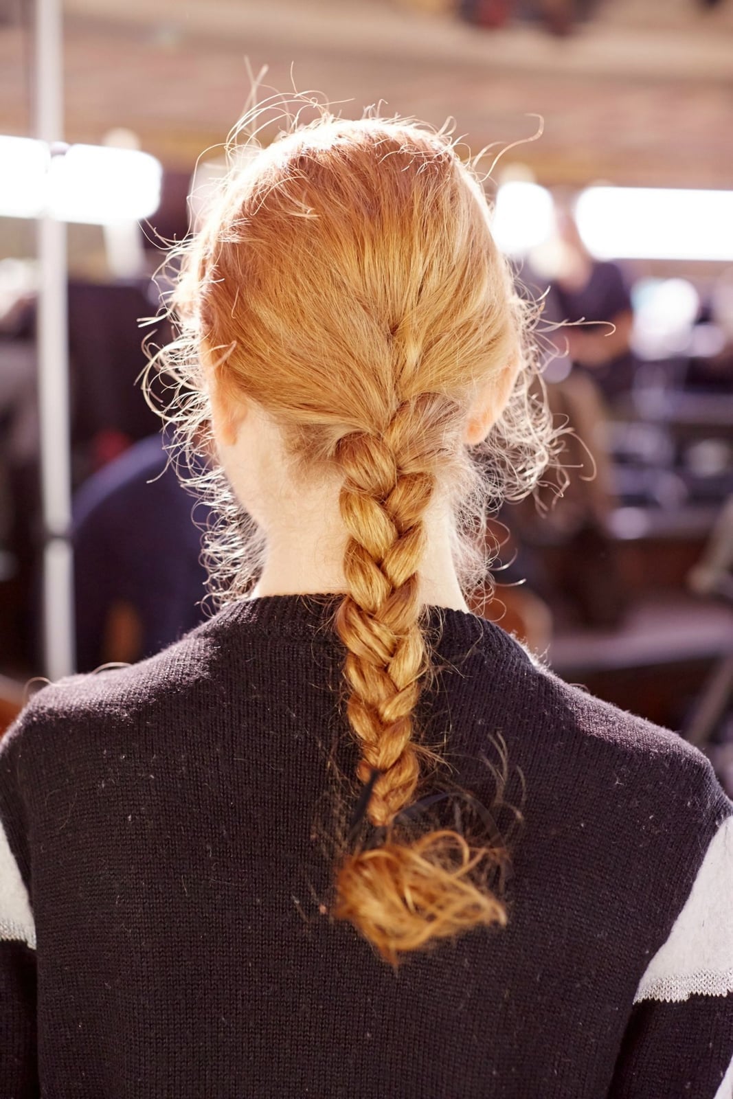 Single Strawberry Blonde Braid — Classy Rainy Days Hairstyles