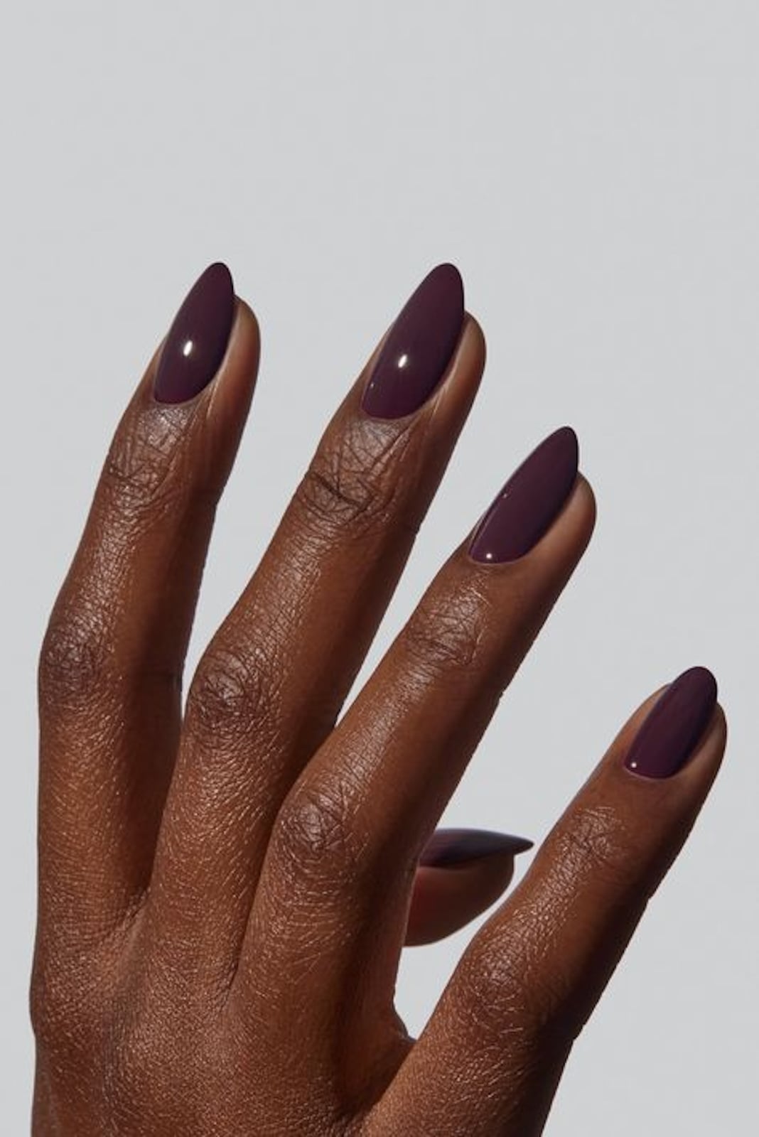 Long Almond Deep Berry Glossy Nails Long Almond Deep Berry Glossy Nails — Classy Raspberry Nails