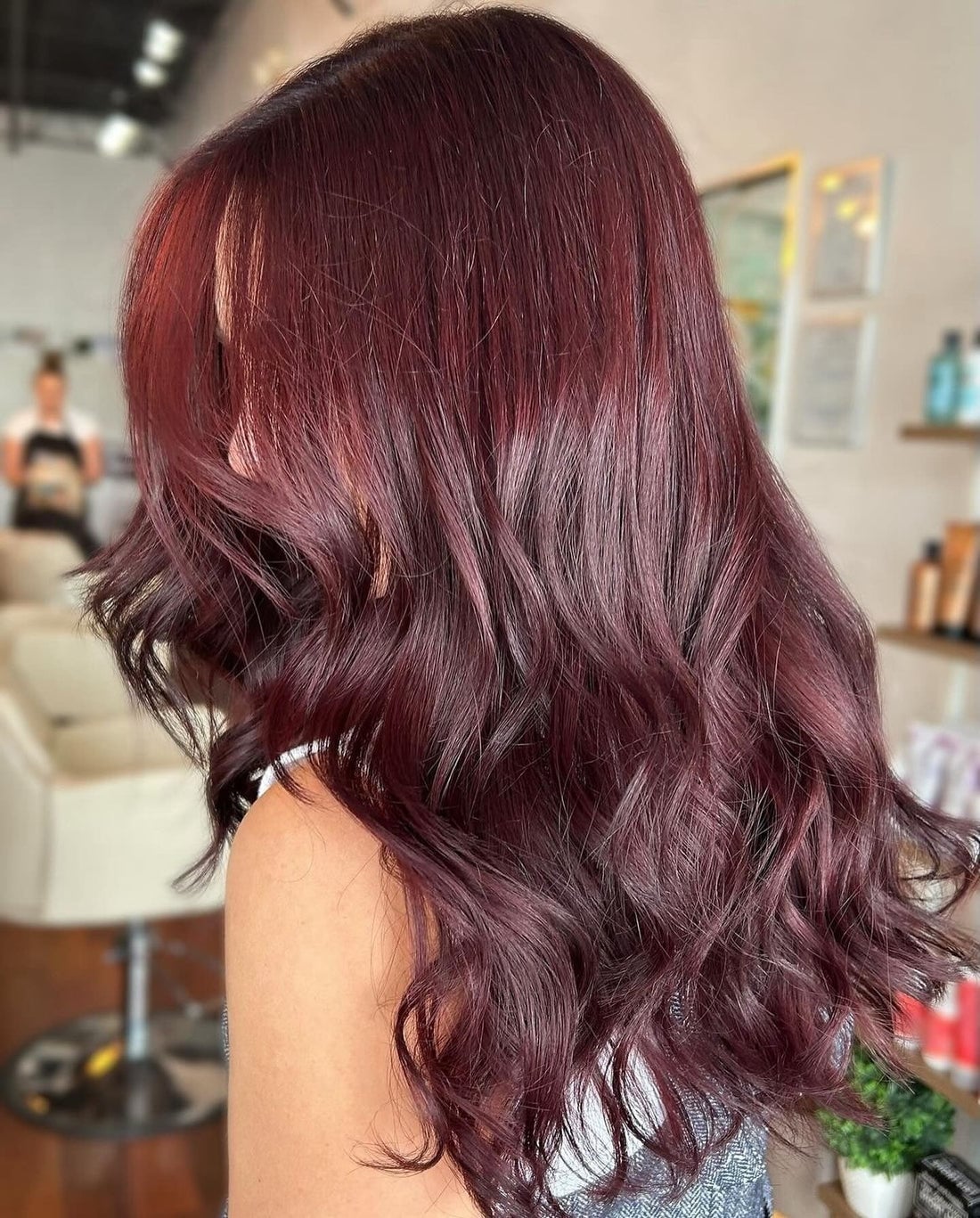 Deep Burgundy Deep Burgundy — Classy Red Balayage
