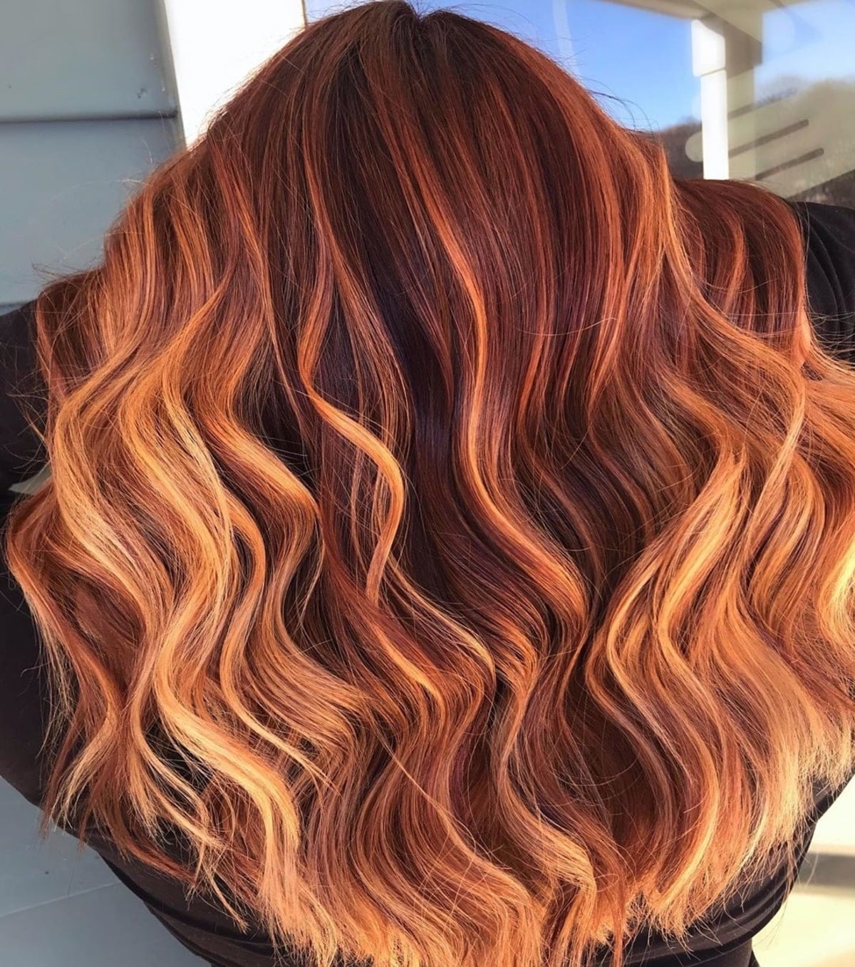 Red With Copper Blonde Balayage Red With Copper Blonde Balayage — Classy Red Balayage