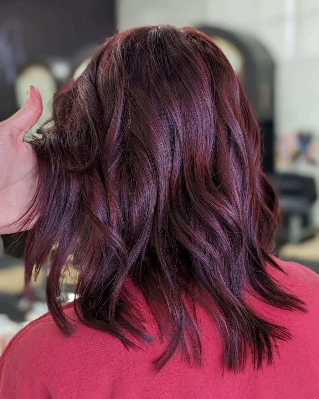 Dark Red Base With Lighter Red Balayage Dark Red Base With Lighter Red Balayage — Classy Red Balayage