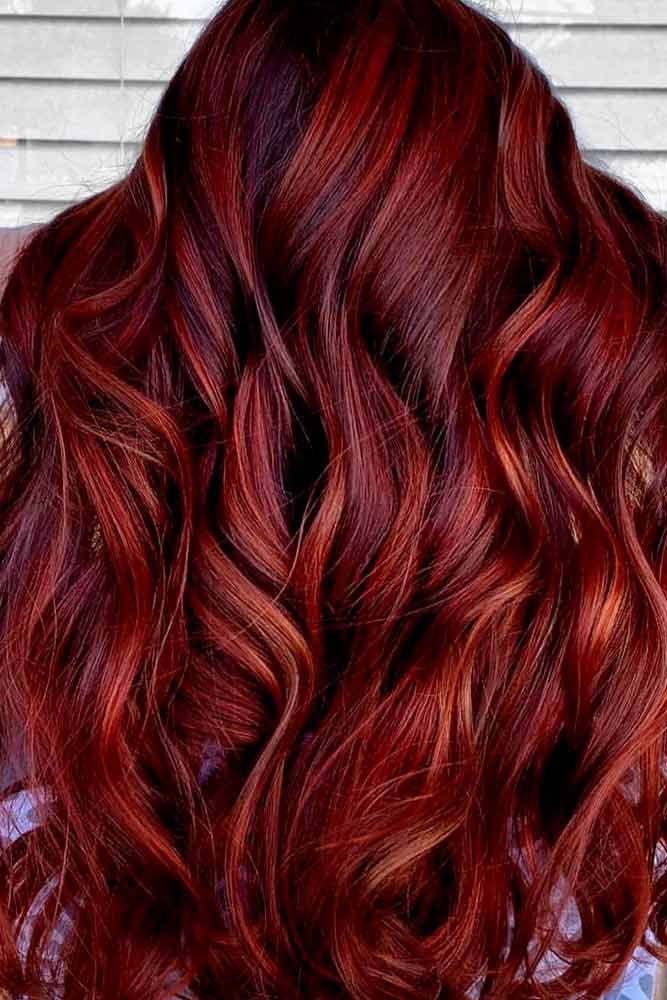 Auburn Base With Copper Balayage Auburn Base With Copper Balayage — Classy Red Balayage