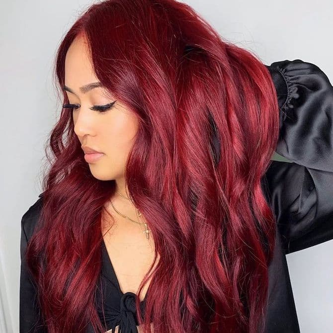 Rich Ruby Red Rich Ruby Red — Classy Red Balayage