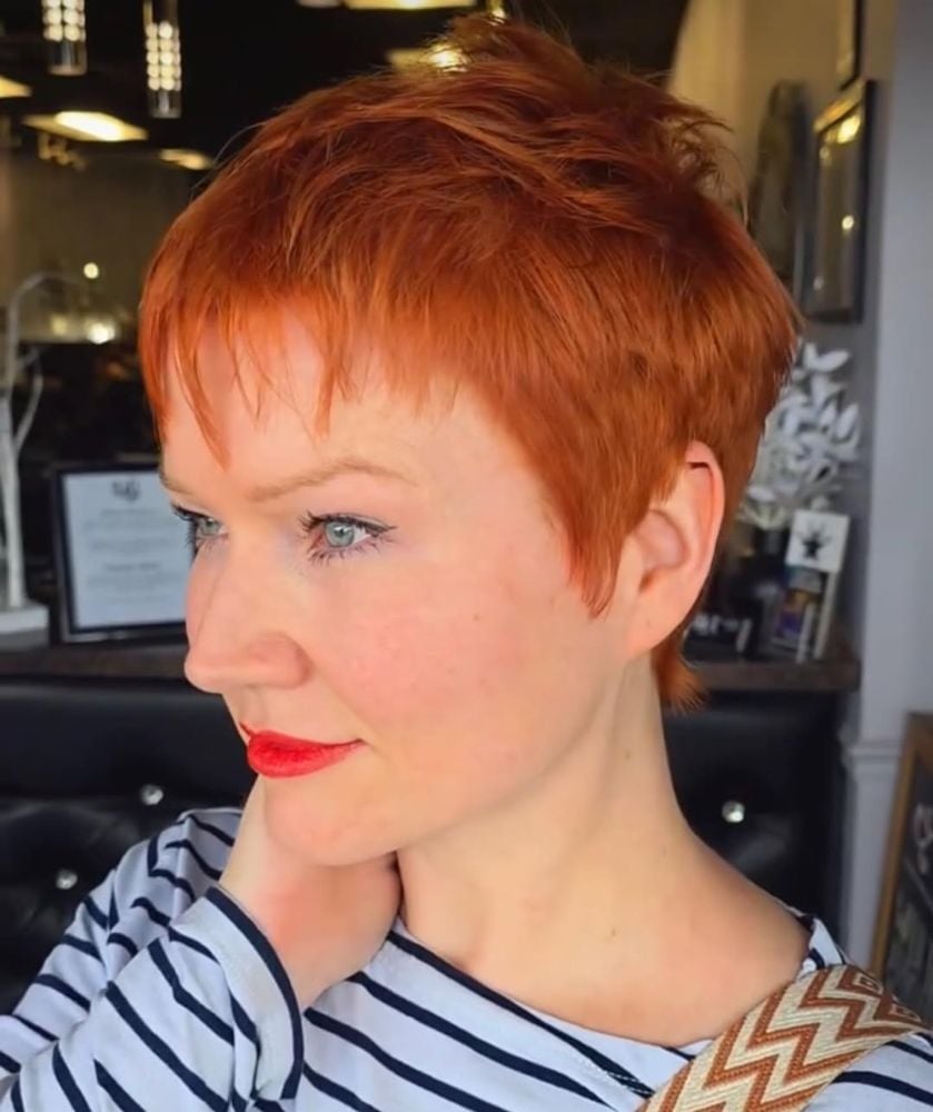 Vibrant True Red Mid-Back Layers With Subtle Variations — Classy Red Hair Colors