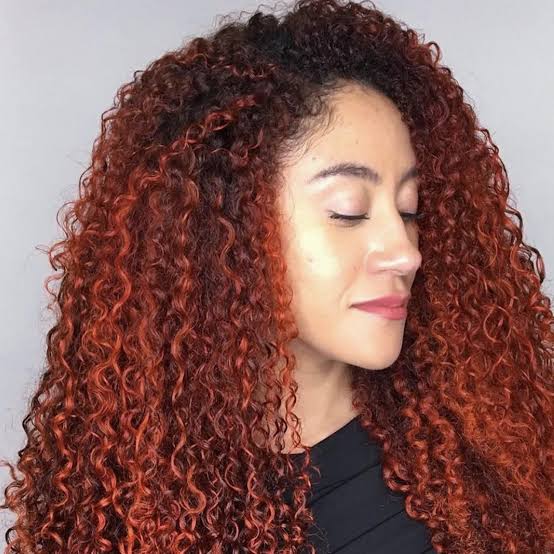 Dark Red With Violet Undertones Mid-Back Waves — Classy Red Hair Colors