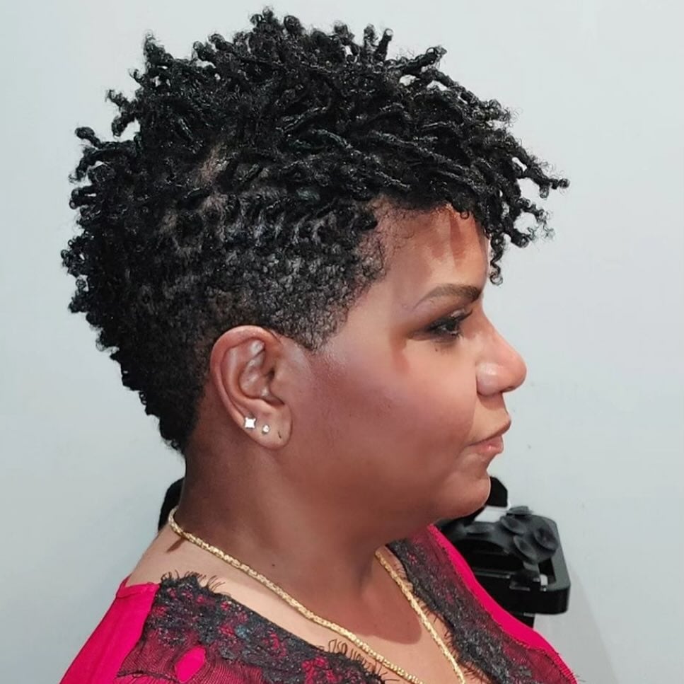 Short Locs With Undercut And Textured Style Short Locs With Undercut And Textured Style — Classy Retwist Locs